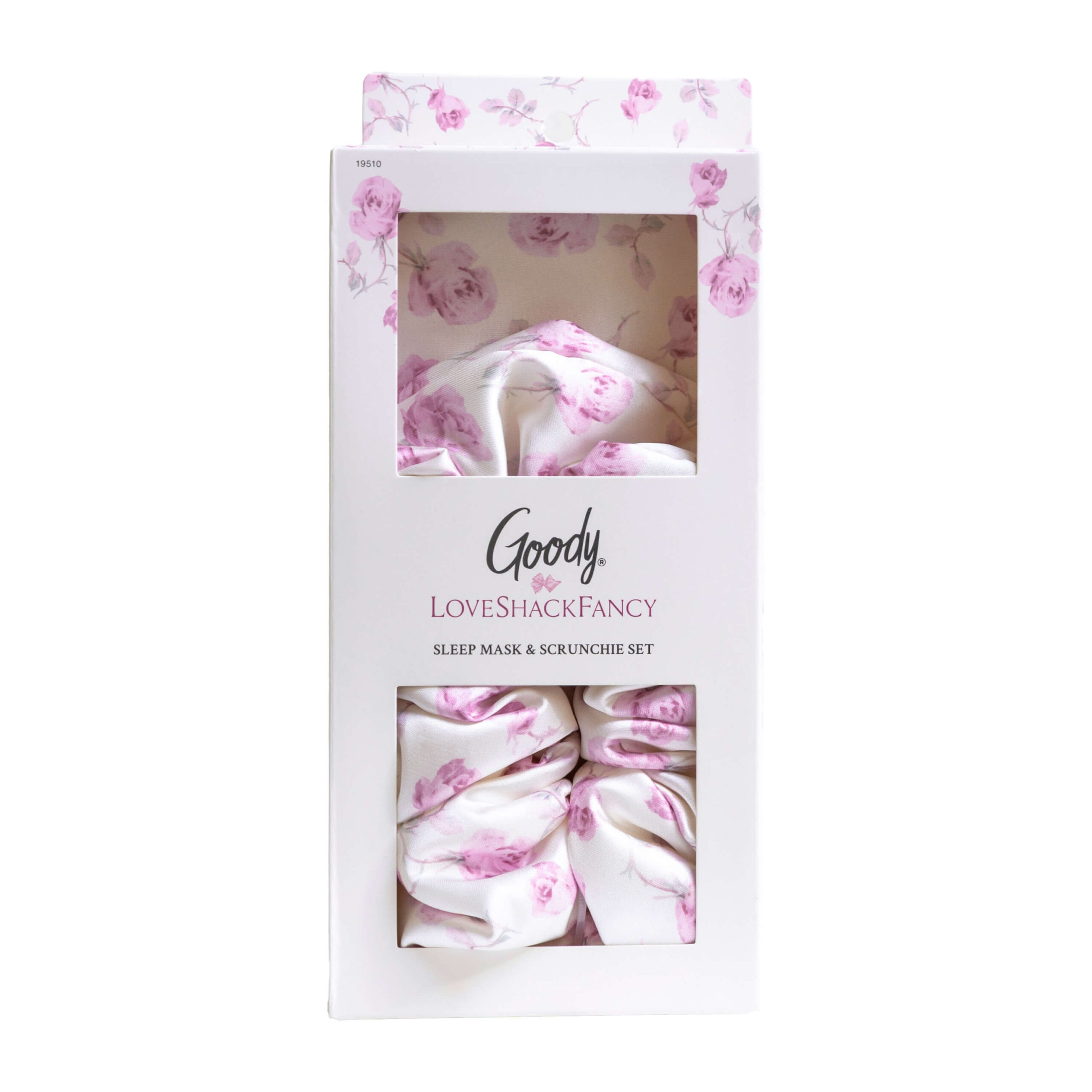 Goody x LoveShackFancy Sleep Mask & Pillow Scrunchie Set - Ribbon Rosa - Image 3