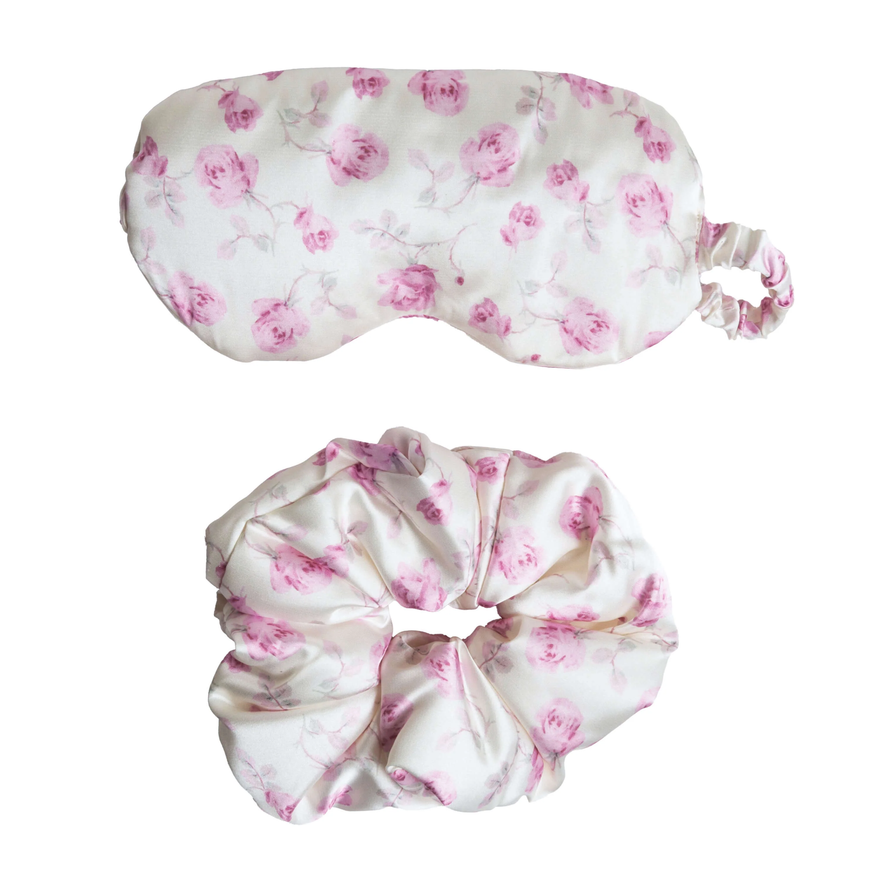 Goody x LoveShackFancy Sleep Mask & Pillow Scrunchie Set - Ribbon Rosa