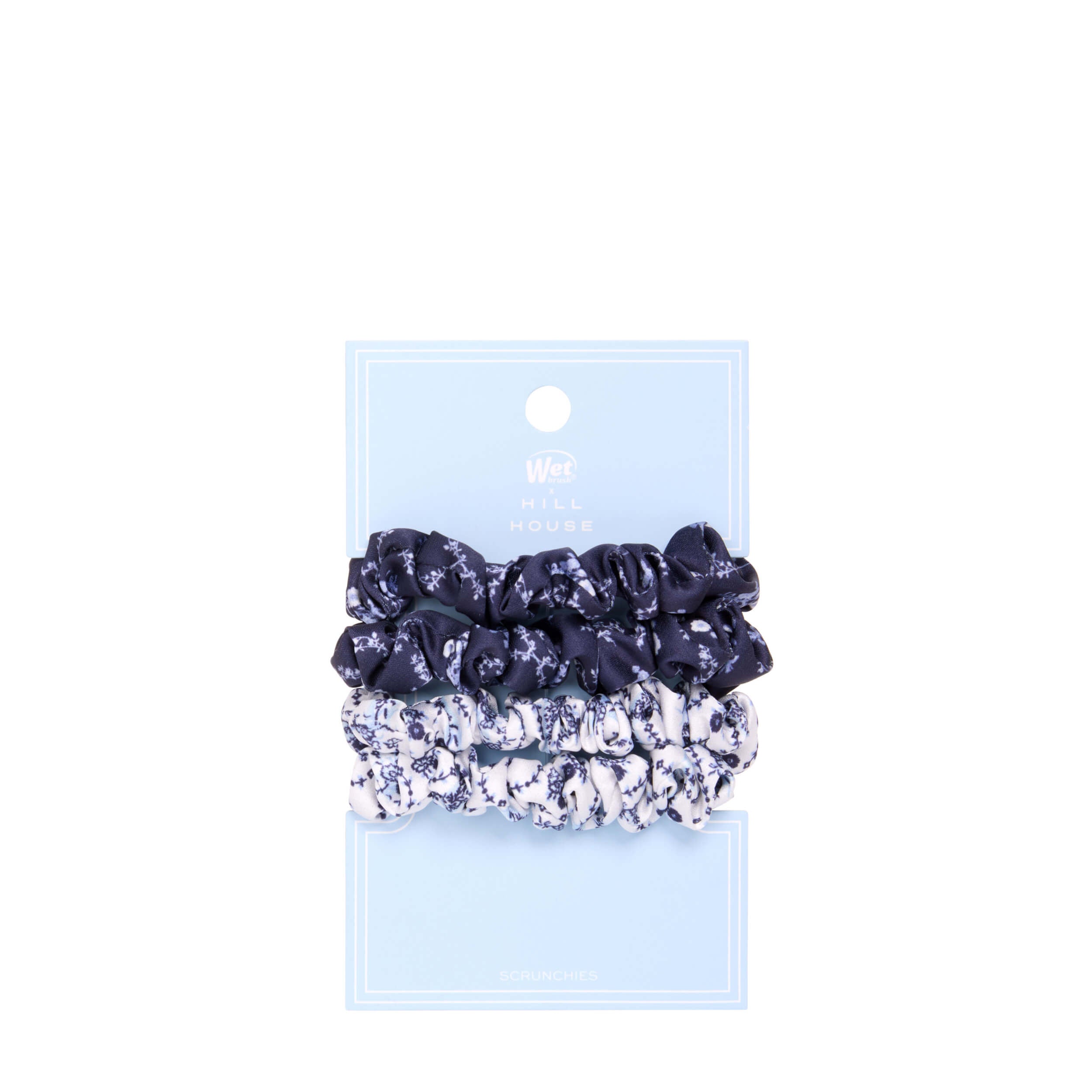 Wet Brush × Hill House Skinny Satin Scrunchies. 4ct - Blue - Image 7