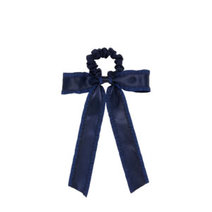 Wet Brush × Hill House Ruffle Bow Scrunchie - Navy