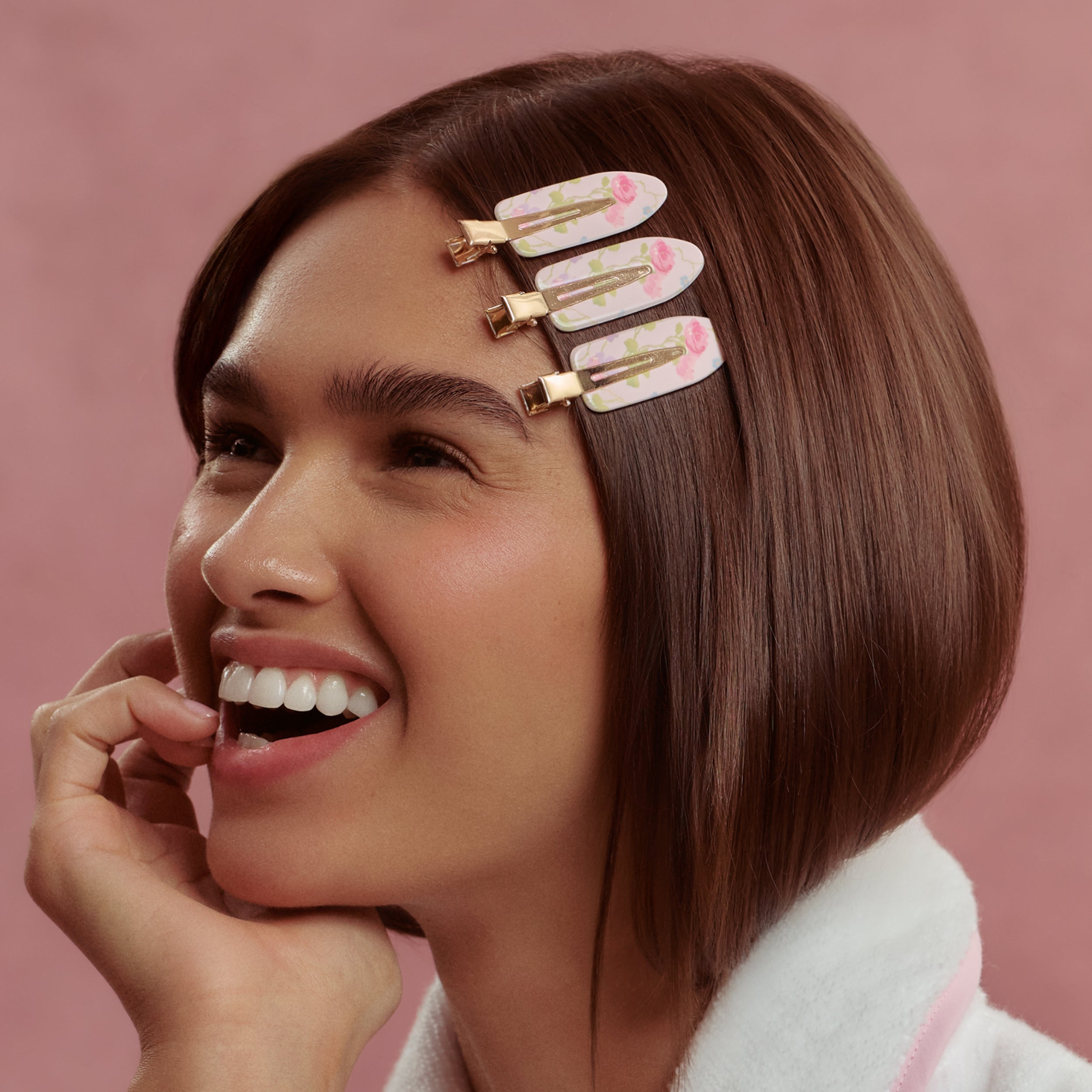 Wet Brush × Hill House Printed Floral Creaseless Clips. 4ct - Image 2