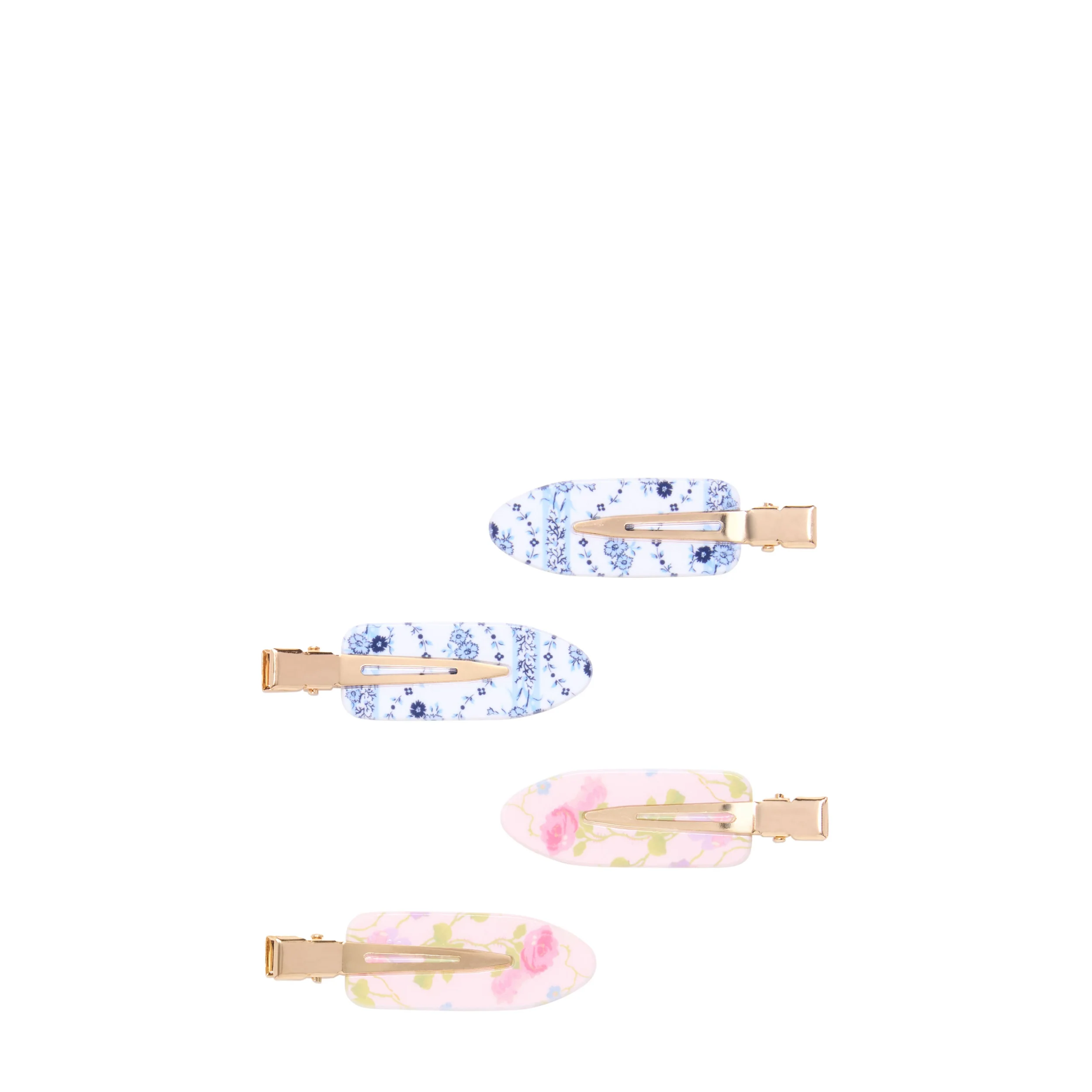 Wet Brush × Hill House Printed Floral Creaseless Clips. 4ct