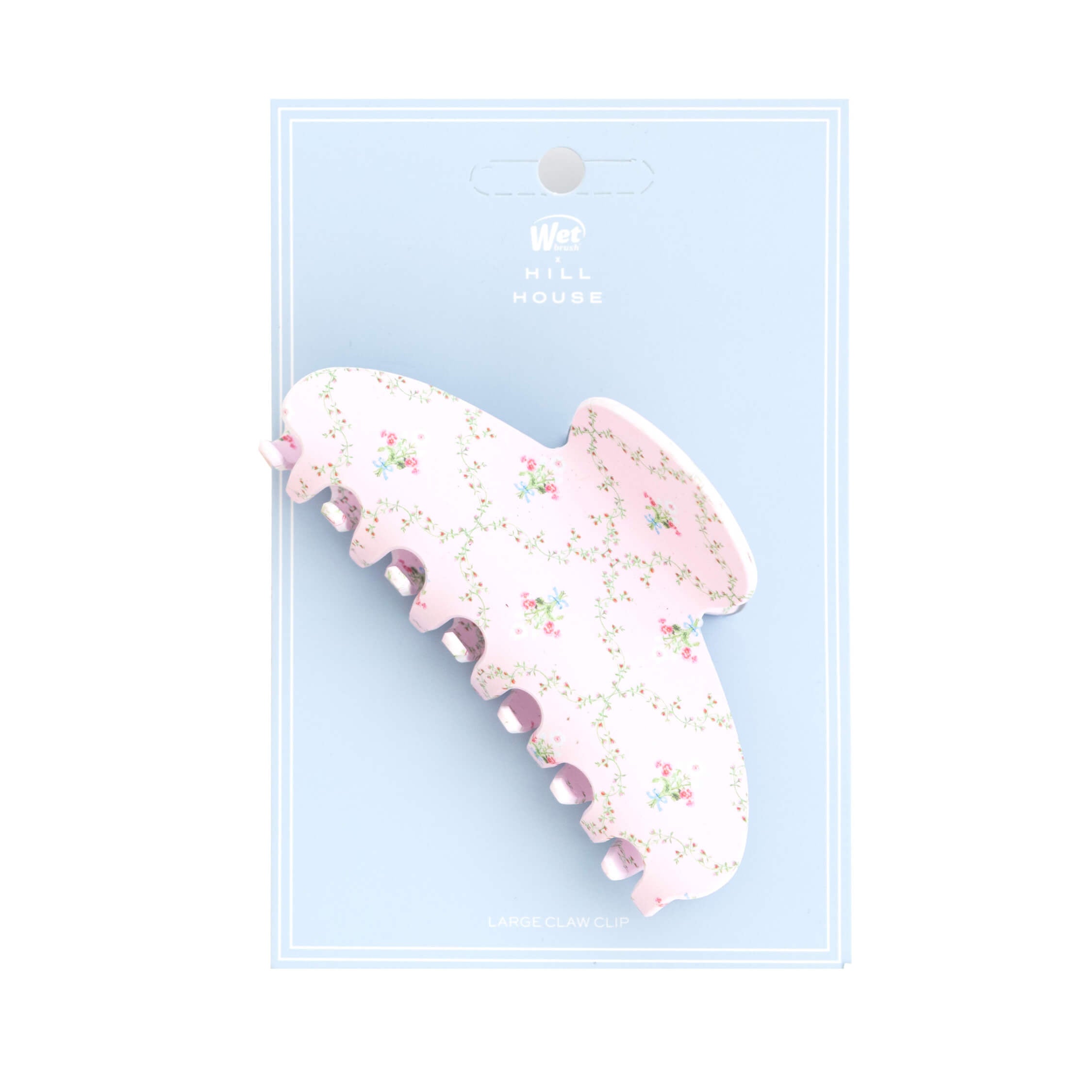 Wet Brush x Hill House Large Claw Clip - Matte Pink Trellis - Image 5