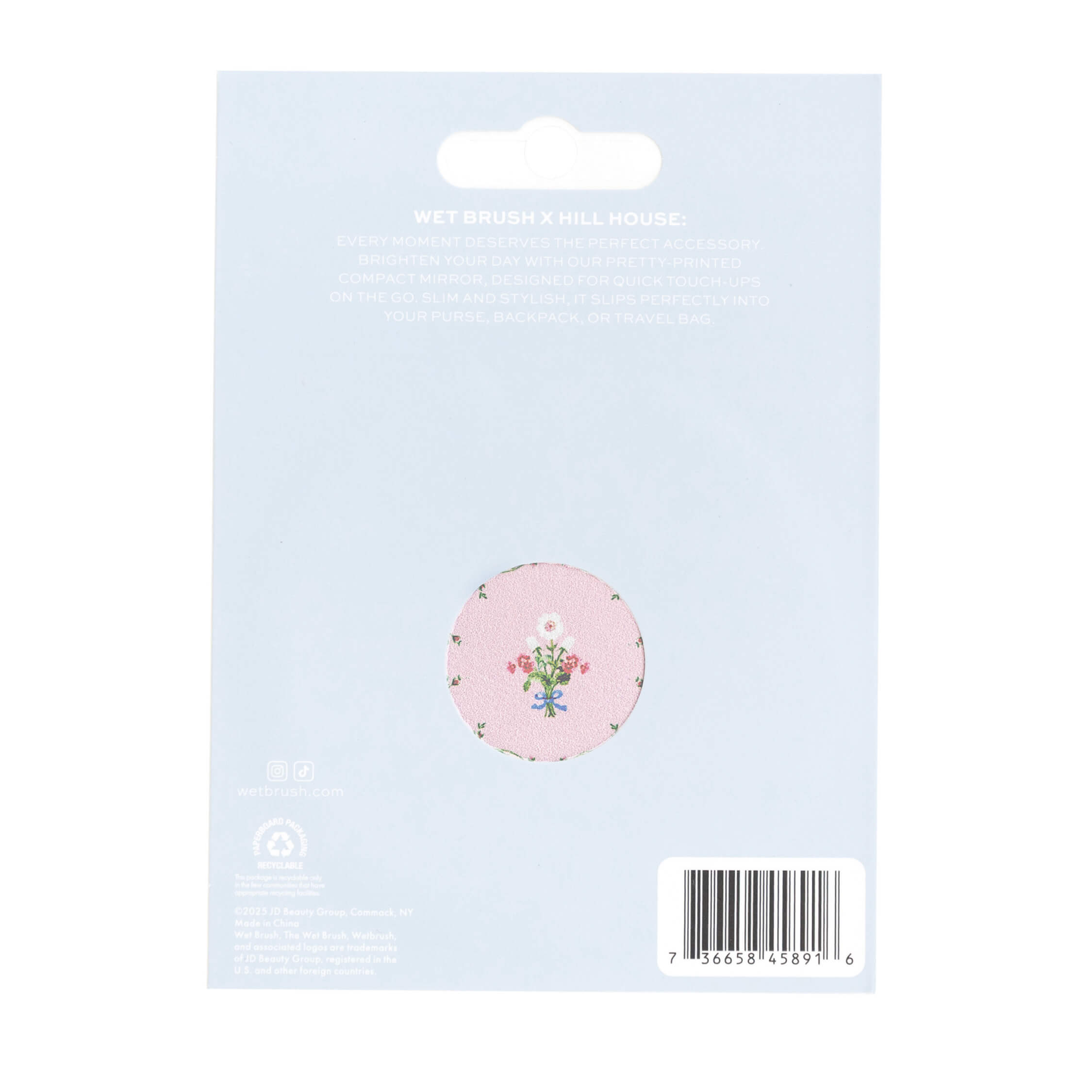 Wet Brush® x Hill House Pink Trellis Compact Mirror - Image 6