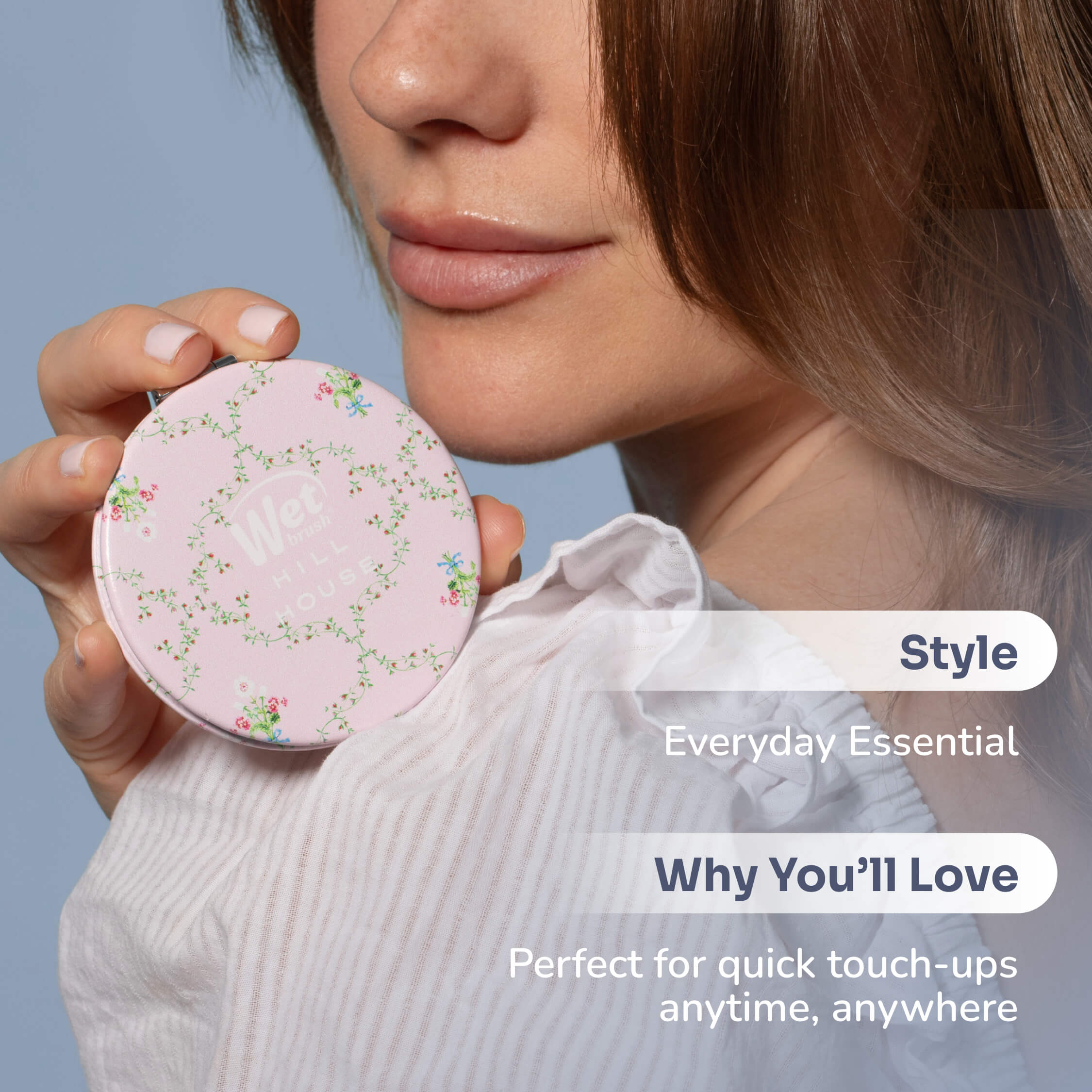 Wet Brush® x Hill House Pink Trellis Compact Mirror - Image 3