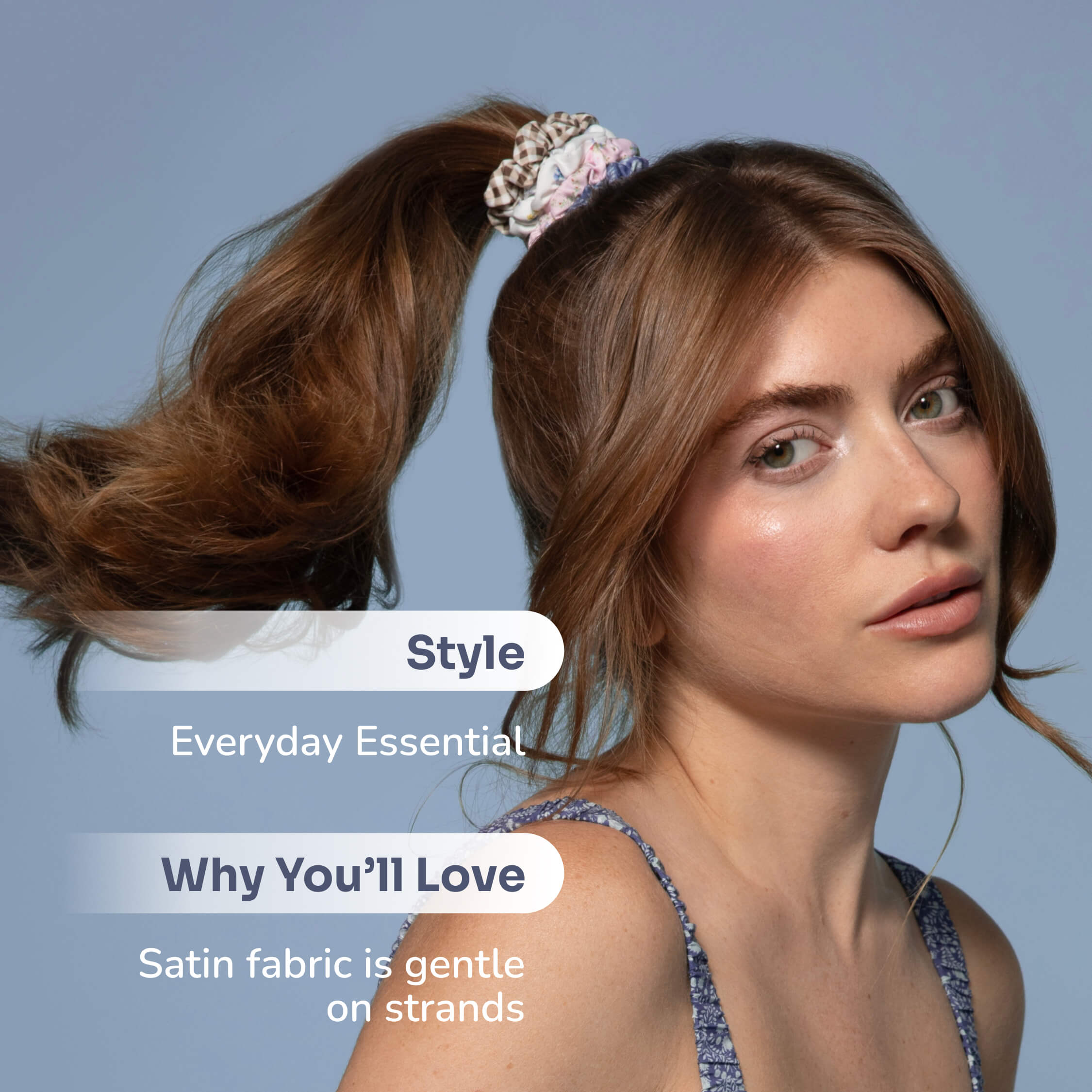 Wet Brush x Hill House Skinny Satin Scrunchies - 4ct - Image 4