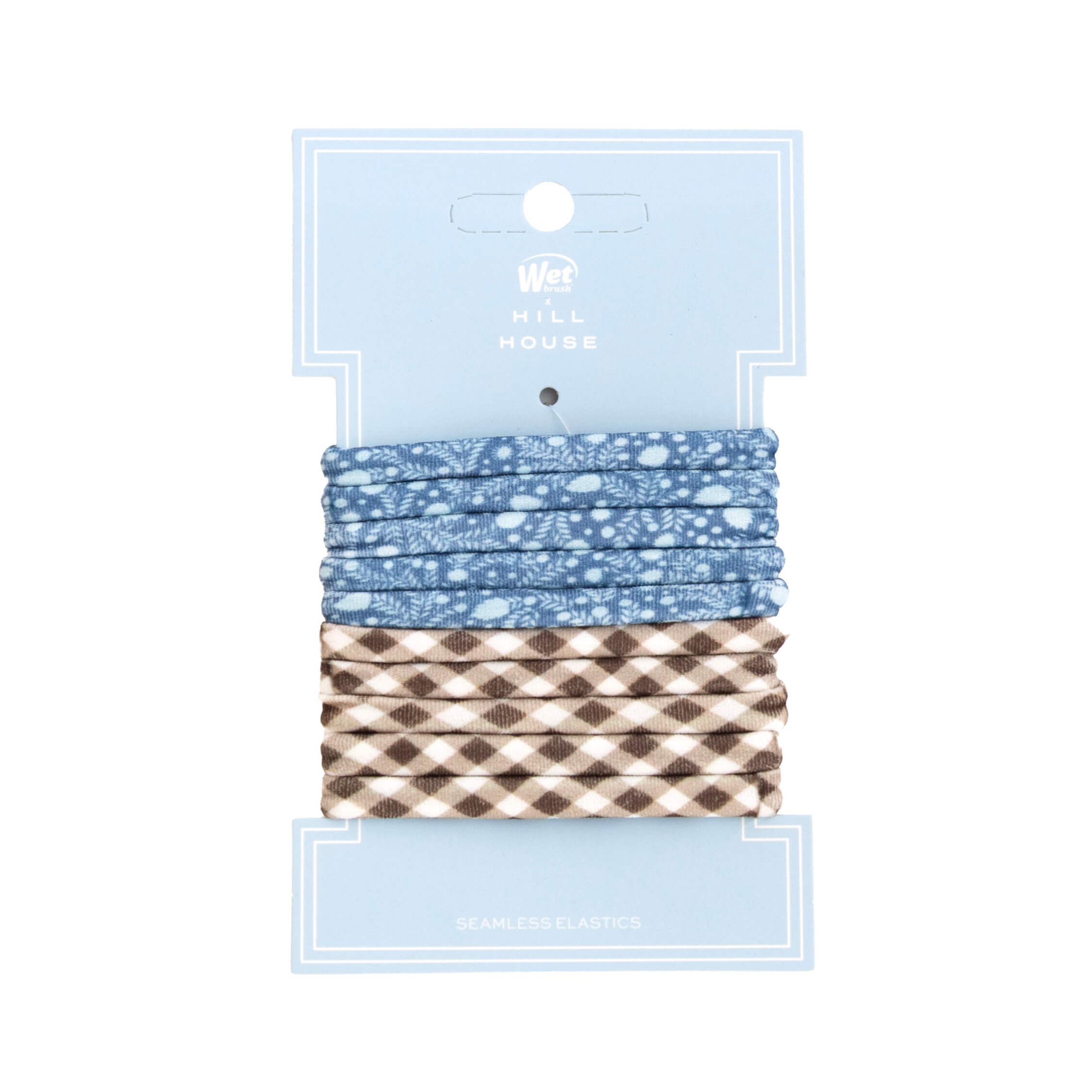 Wet Brush x Hill House Seamless Ponytailers - Ditsy Thistle & Brown Gingham - 10ct - Image 4