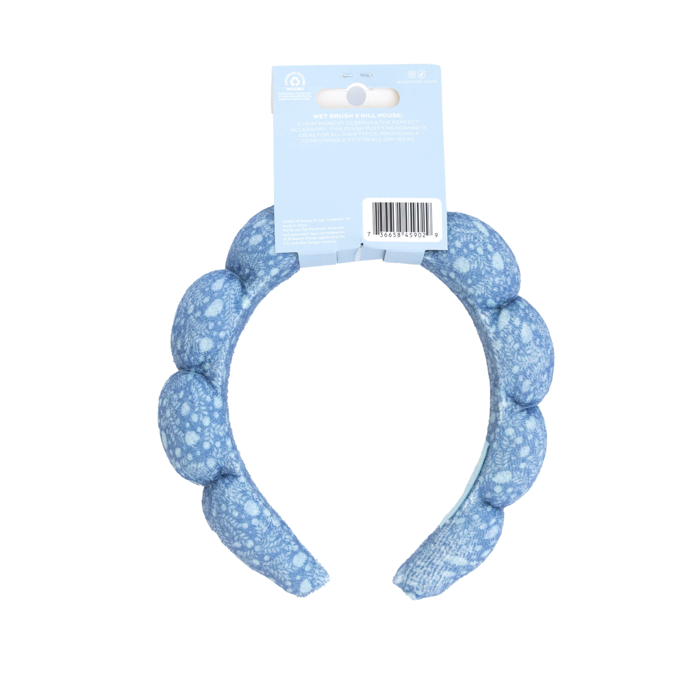 Wet Brush x Hill House Puffy Scalloped Headband - Ditsy Thistle - Image 4