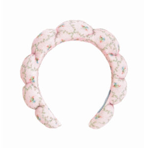 Wet Brush x Hill House Puffy Scalloped Headband - Pink Trellis