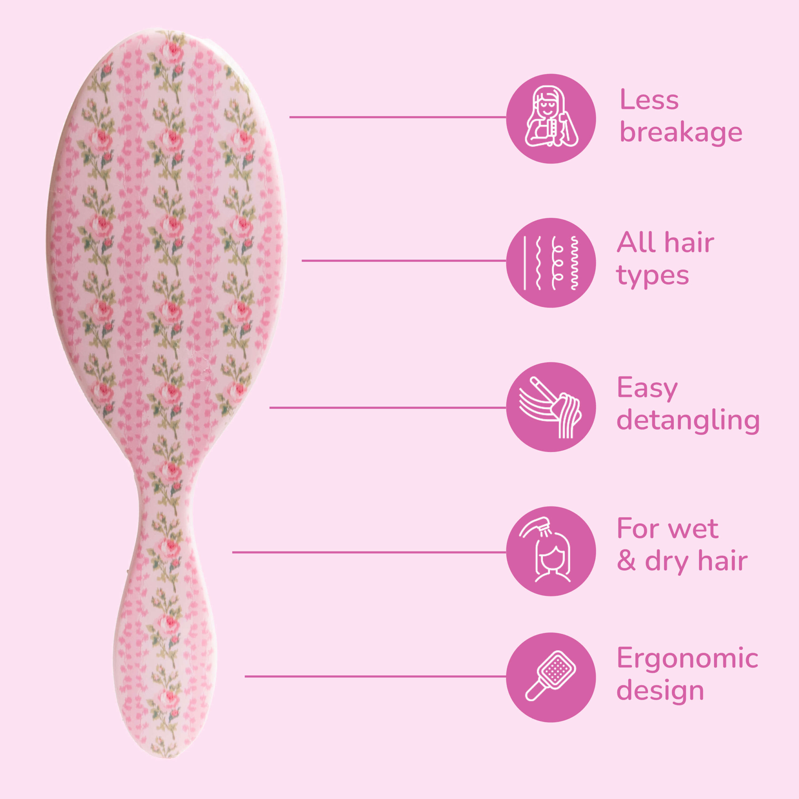 Wet Brush x LoveShackFancy Original Detangler - Blooming Heirloom - Image 4