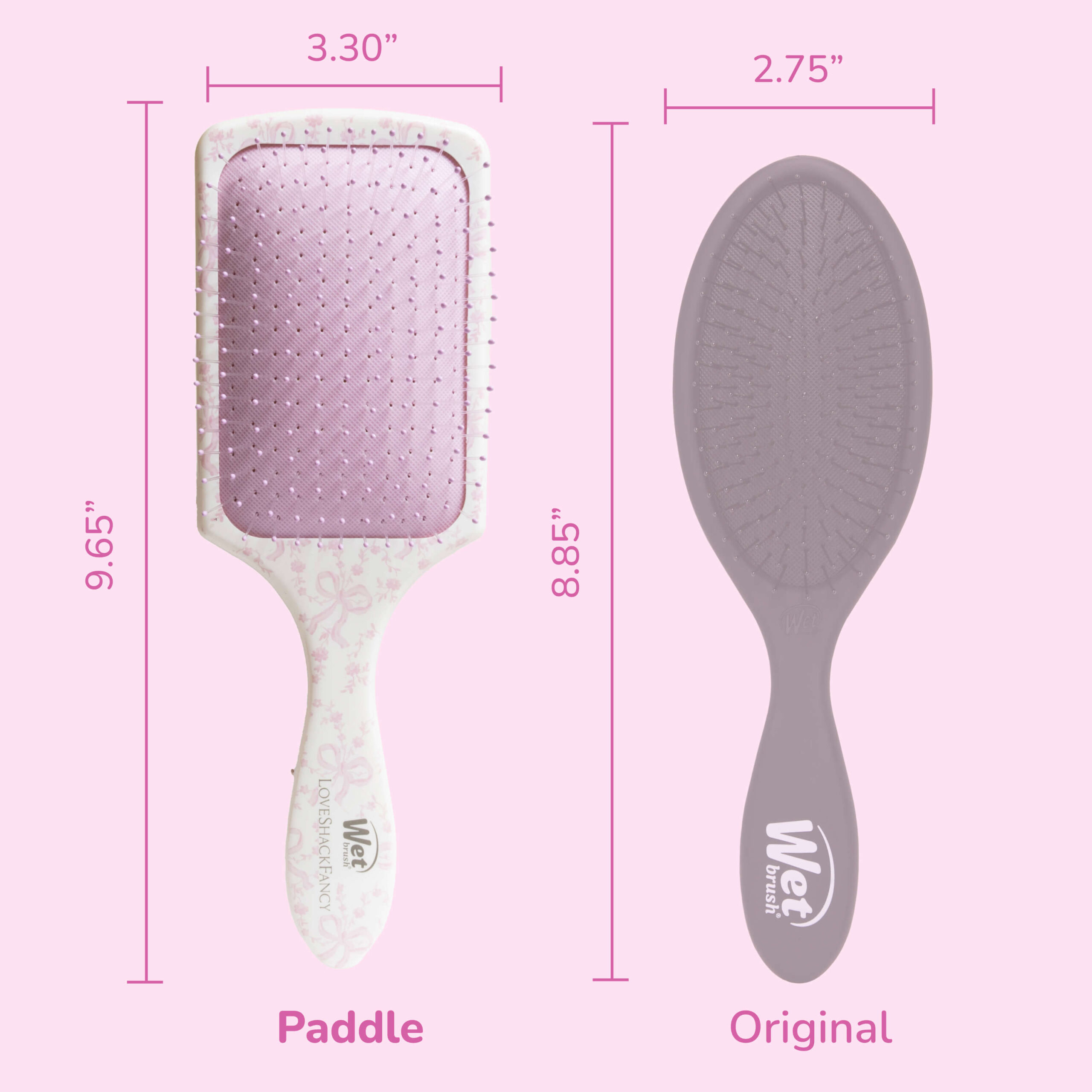 Wet Brush x LoveShackFancy Paddle Detangler - Coquette Bow - Image 5