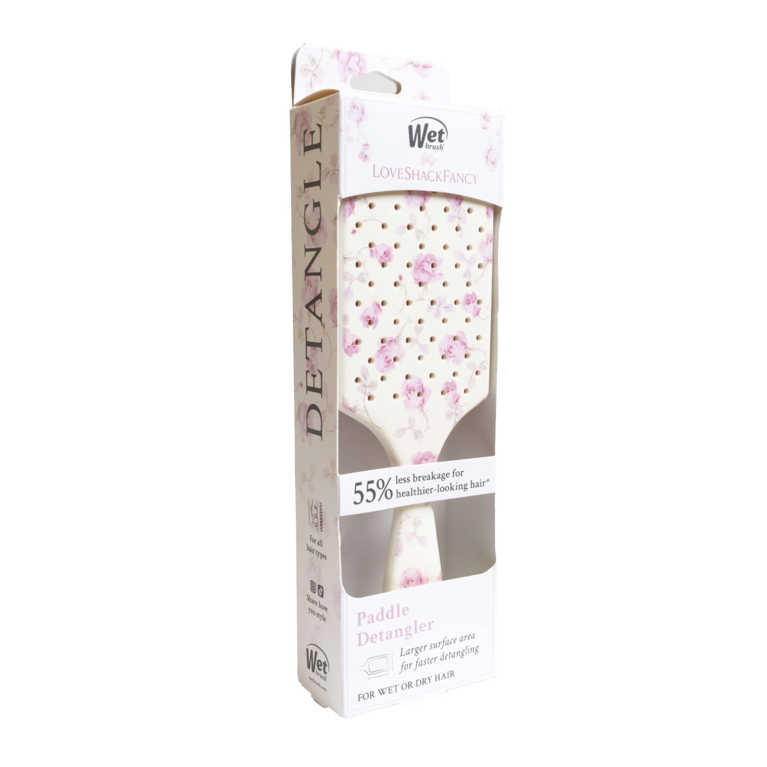 Wet Brush x LoveShackFancy Paddle Detangler - Ribbon Rosa - Image 7