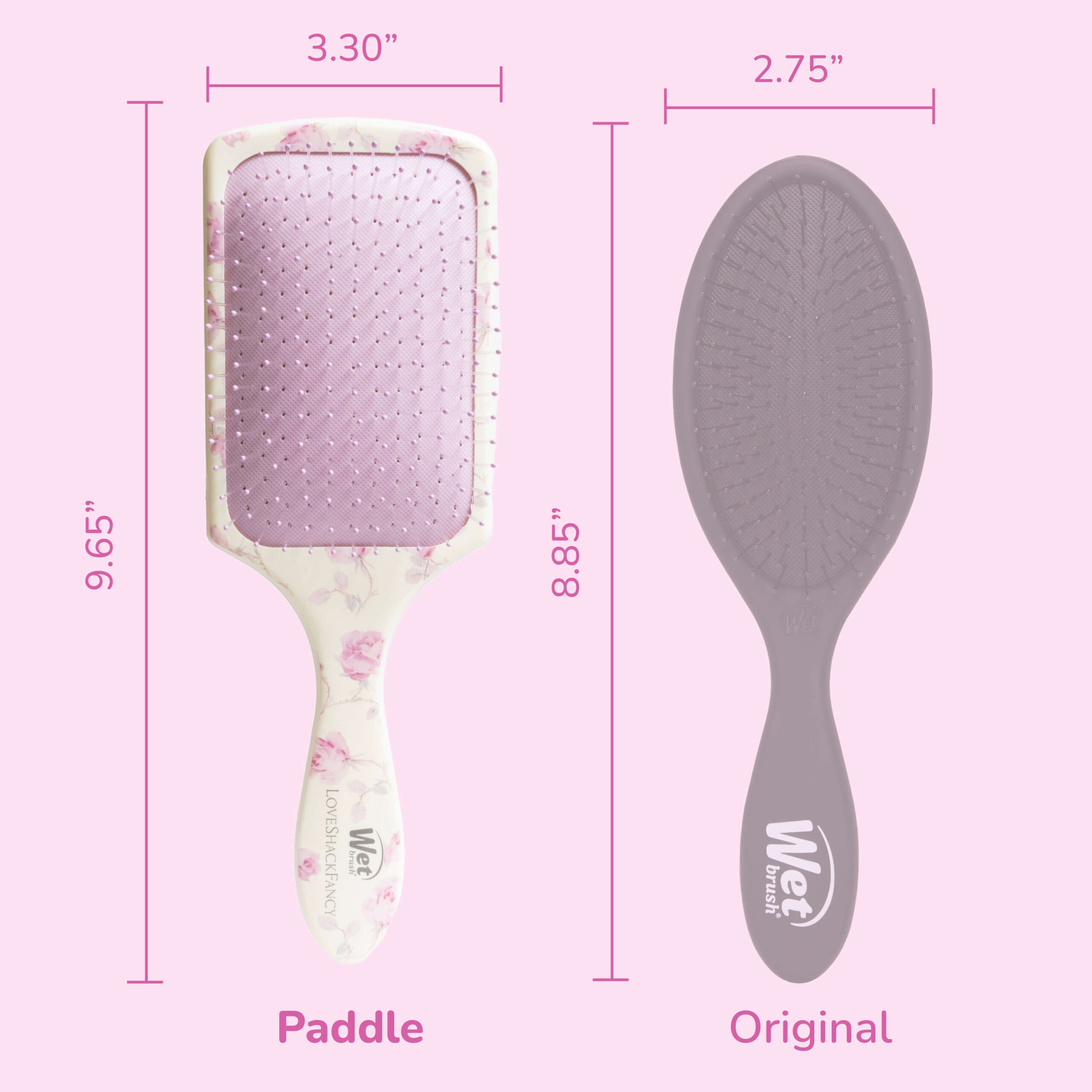 Wet Brush x LoveShackFancy Paddle Detangler - Ribbon Rosa - Image 5