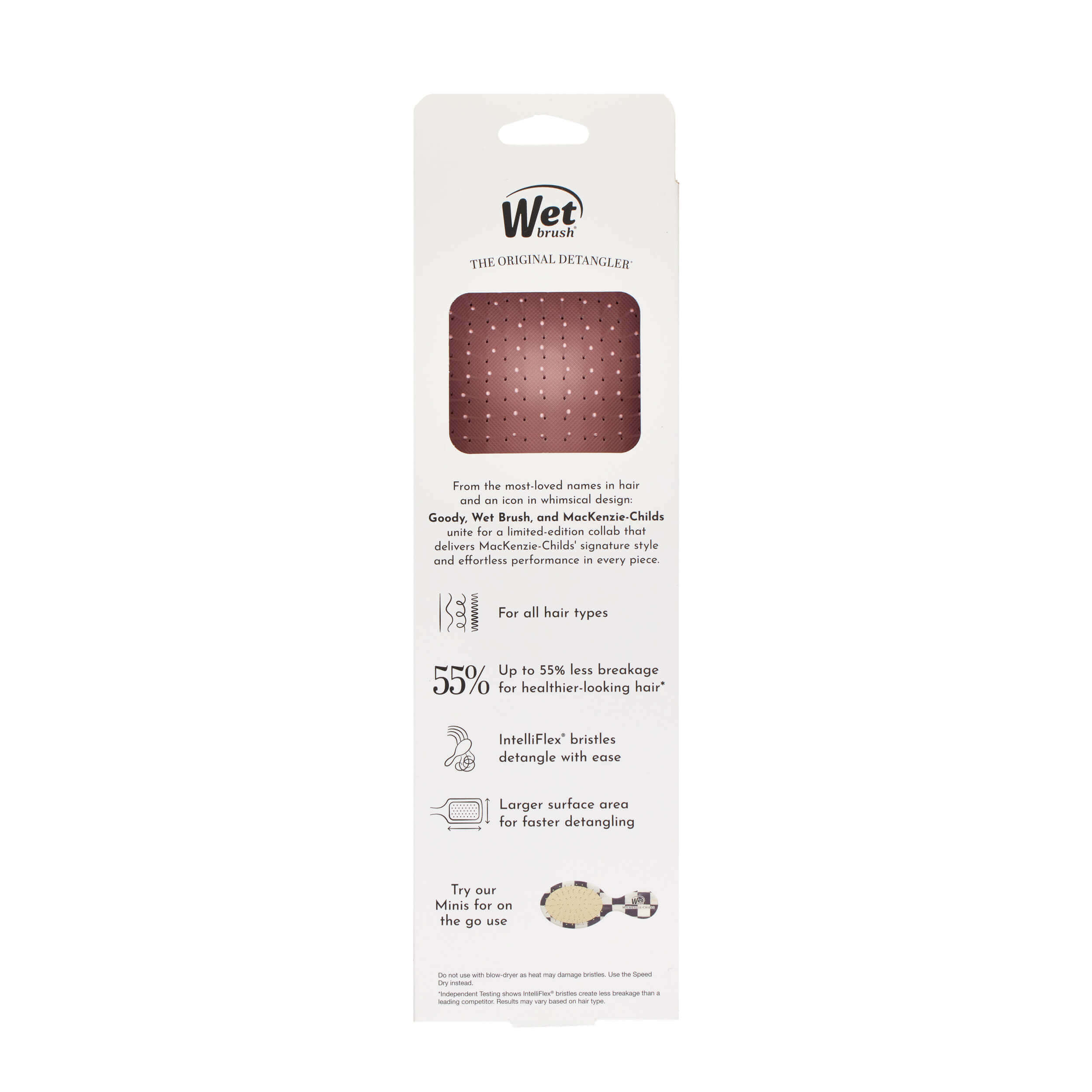MacKenzie-Childs x Wet Brush Paddle Detangler - Rosy Check - Image 10