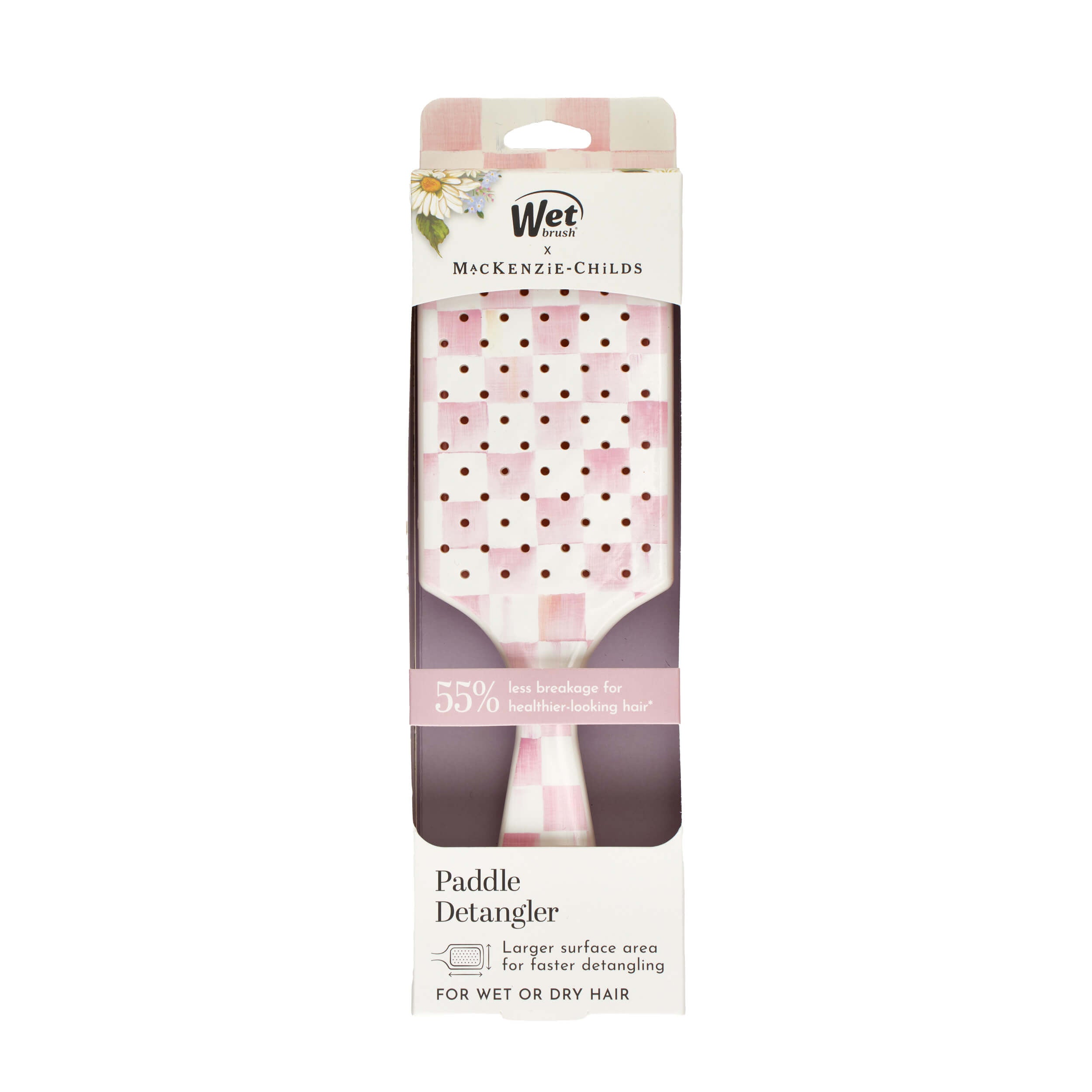 MacKenzie-Childs x Wet Brush Paddle Detangler - Rosy Check - Image 9