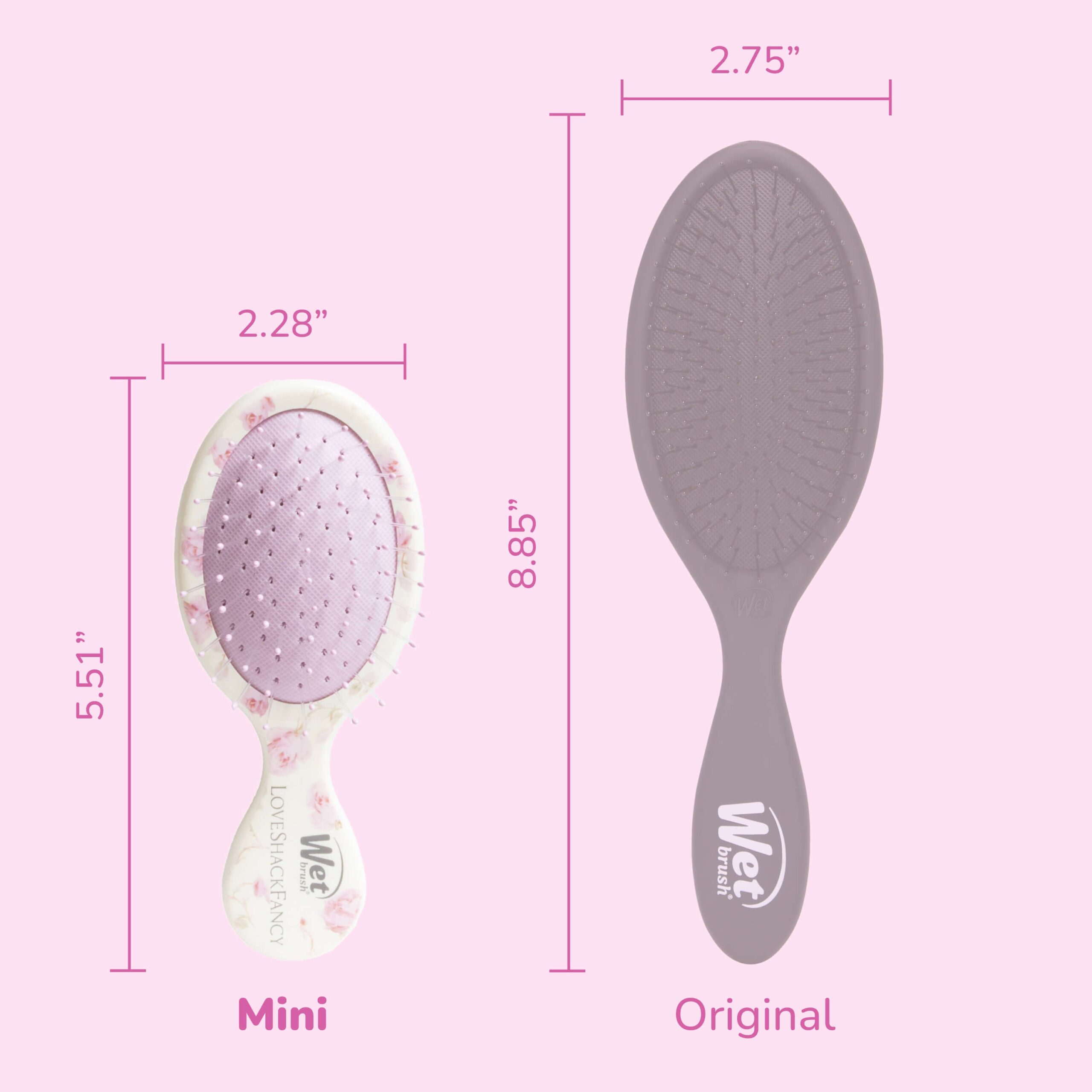 Wet Brush x LoveShackFancy Mini Detangler - Ribbon Rosa - Image 6