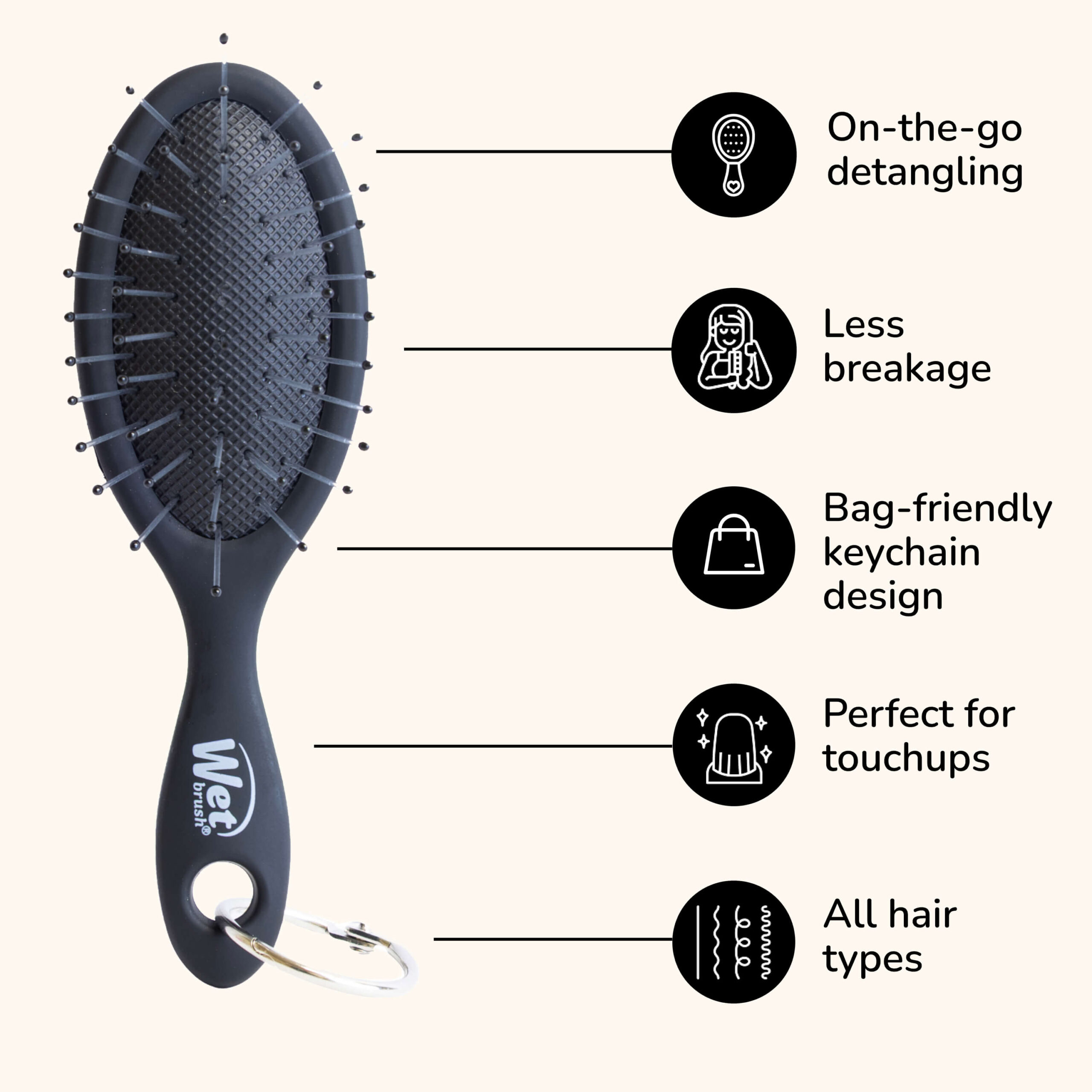 The Tiny Detangler - Black - Image 4