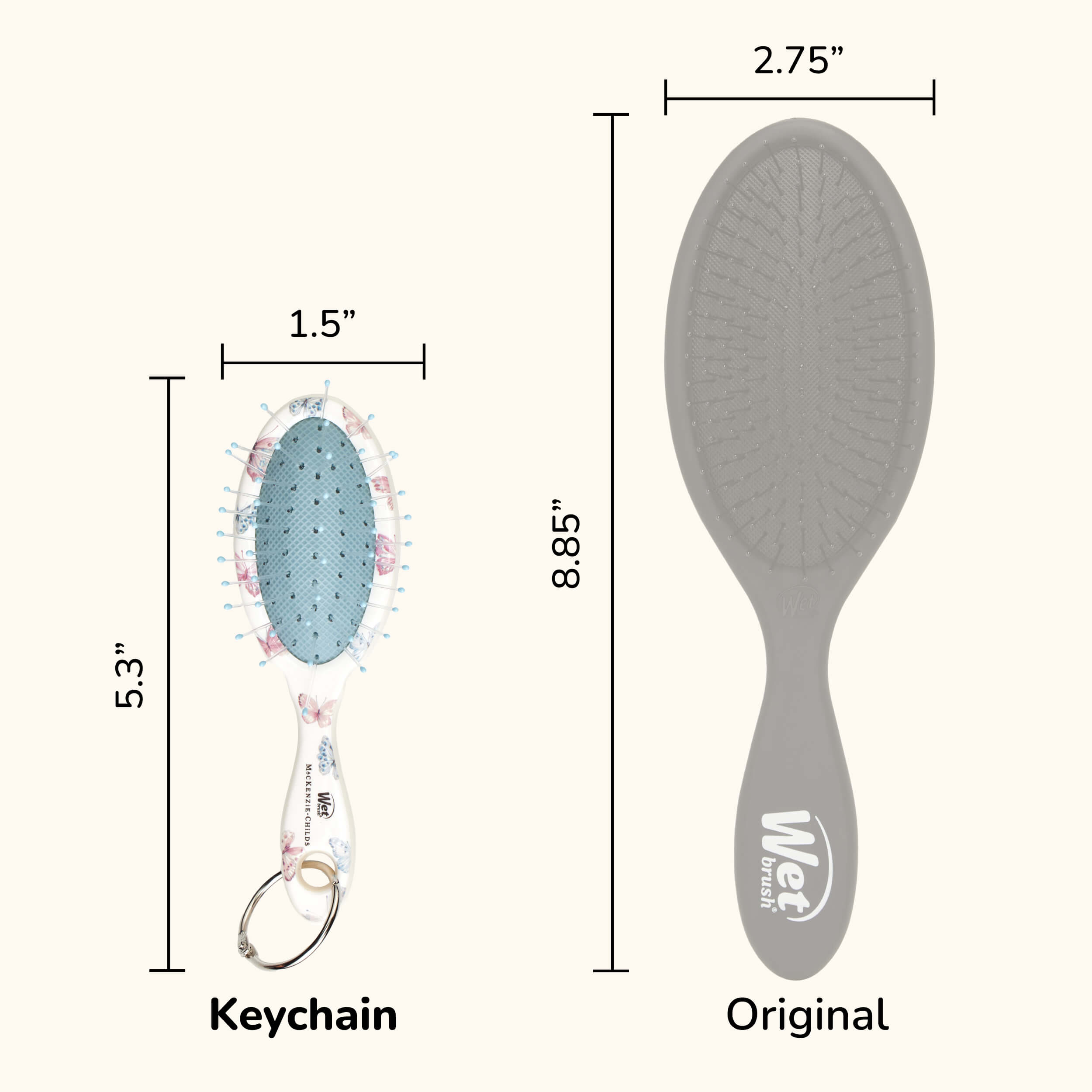 MacKenzie-Childs x Wet Brush Keychain Detangler - Butterfly Hill - Image 6