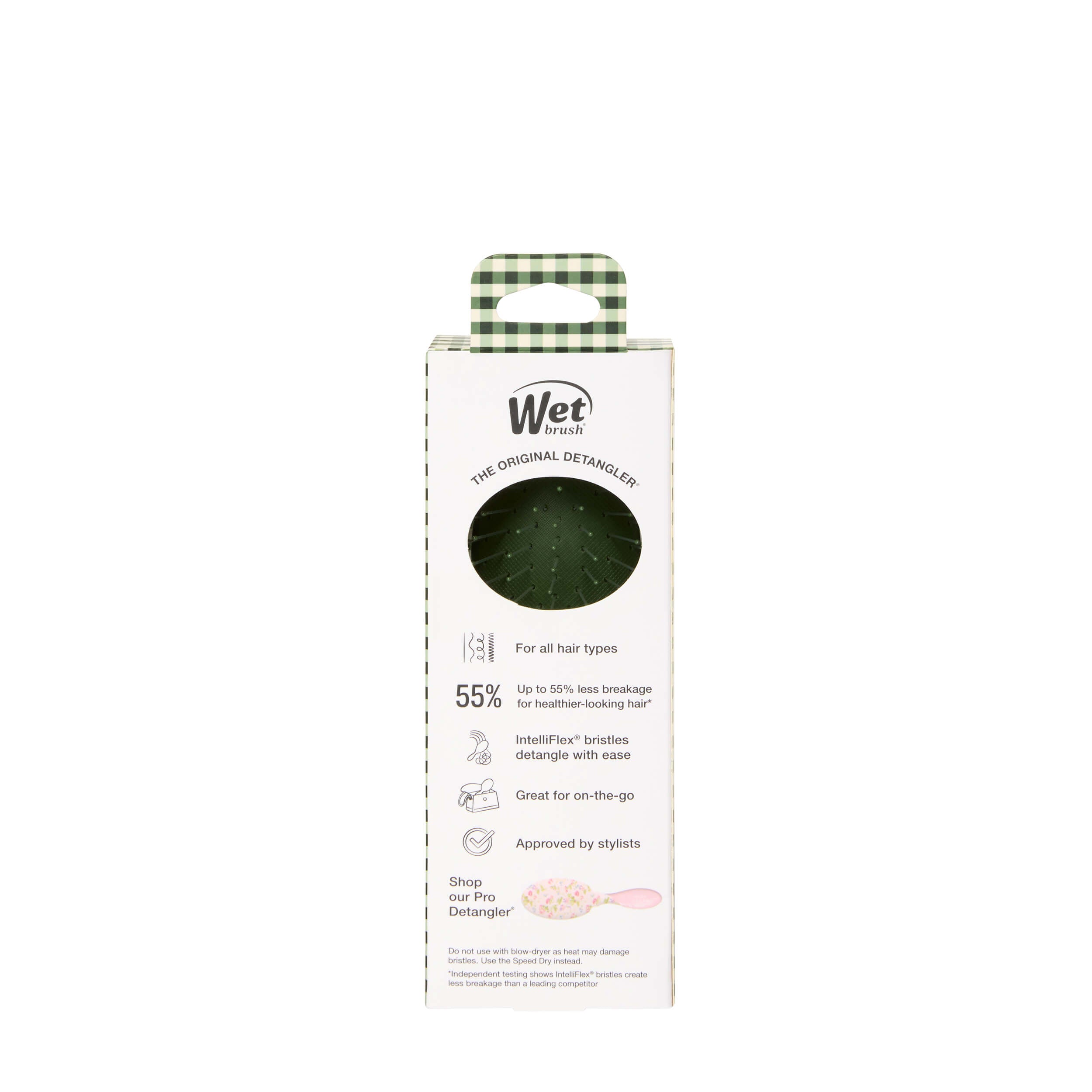 Wet Brush × Hill House Mini Detangler - Olive Gingham - Image 11