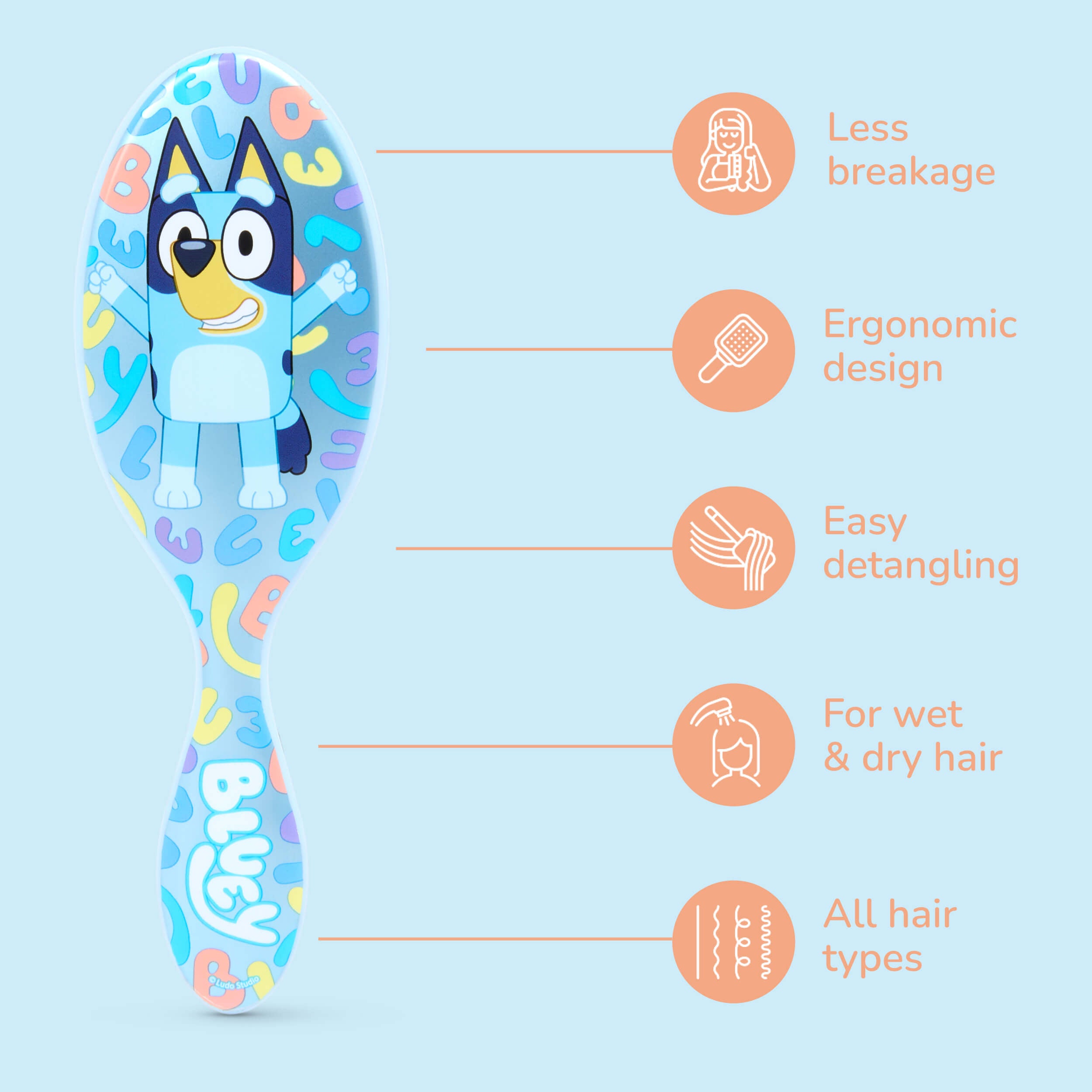 Wet Brush x Bluey Midi Detangler - Bluey - Image 4