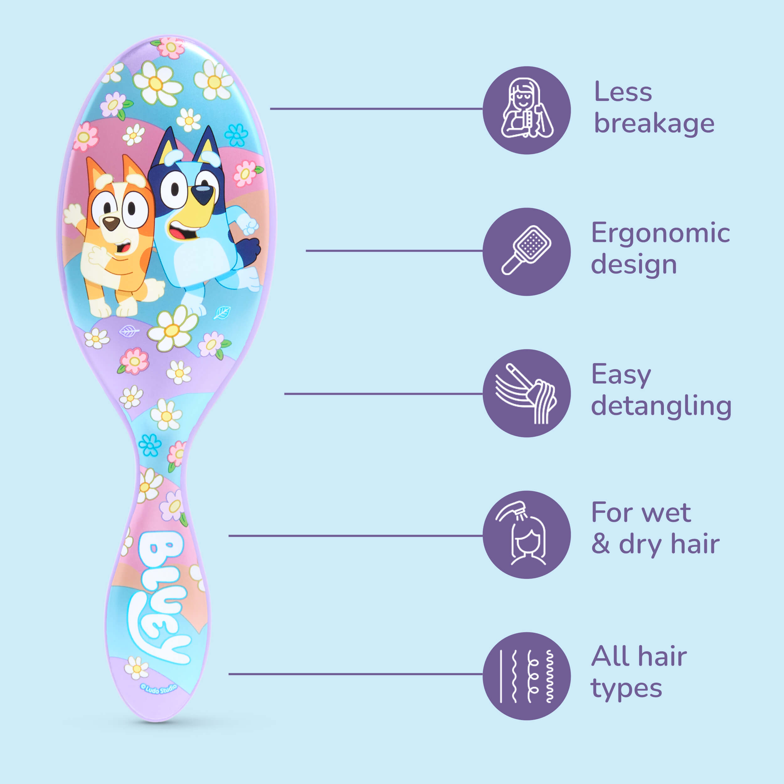 Wet Brush x Bluey Midi Detangler - Bluey & Bingo - Image 4
