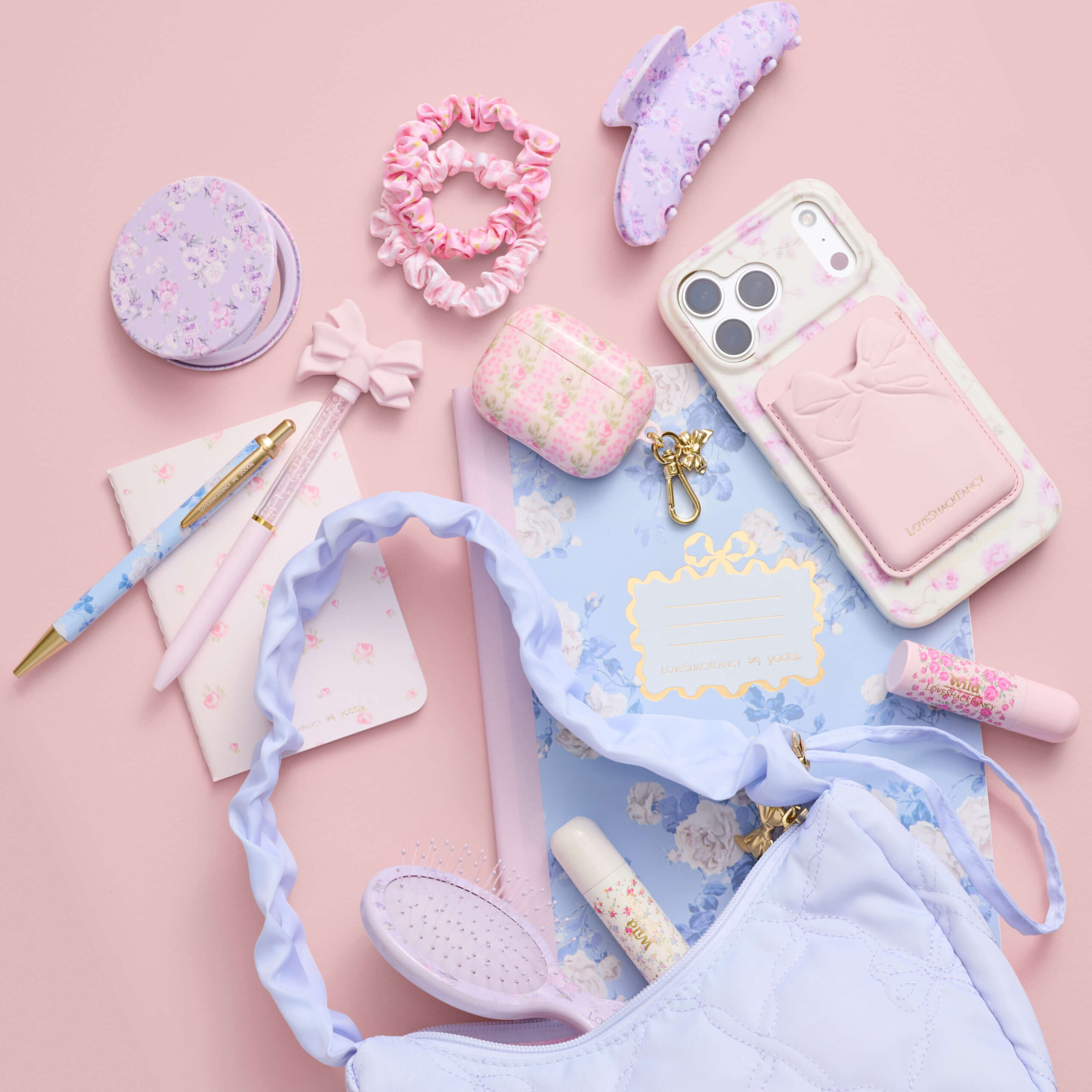 Wet Brush x LoveShackFancy Keychain Detangler - Happy Thoughts - Image 5