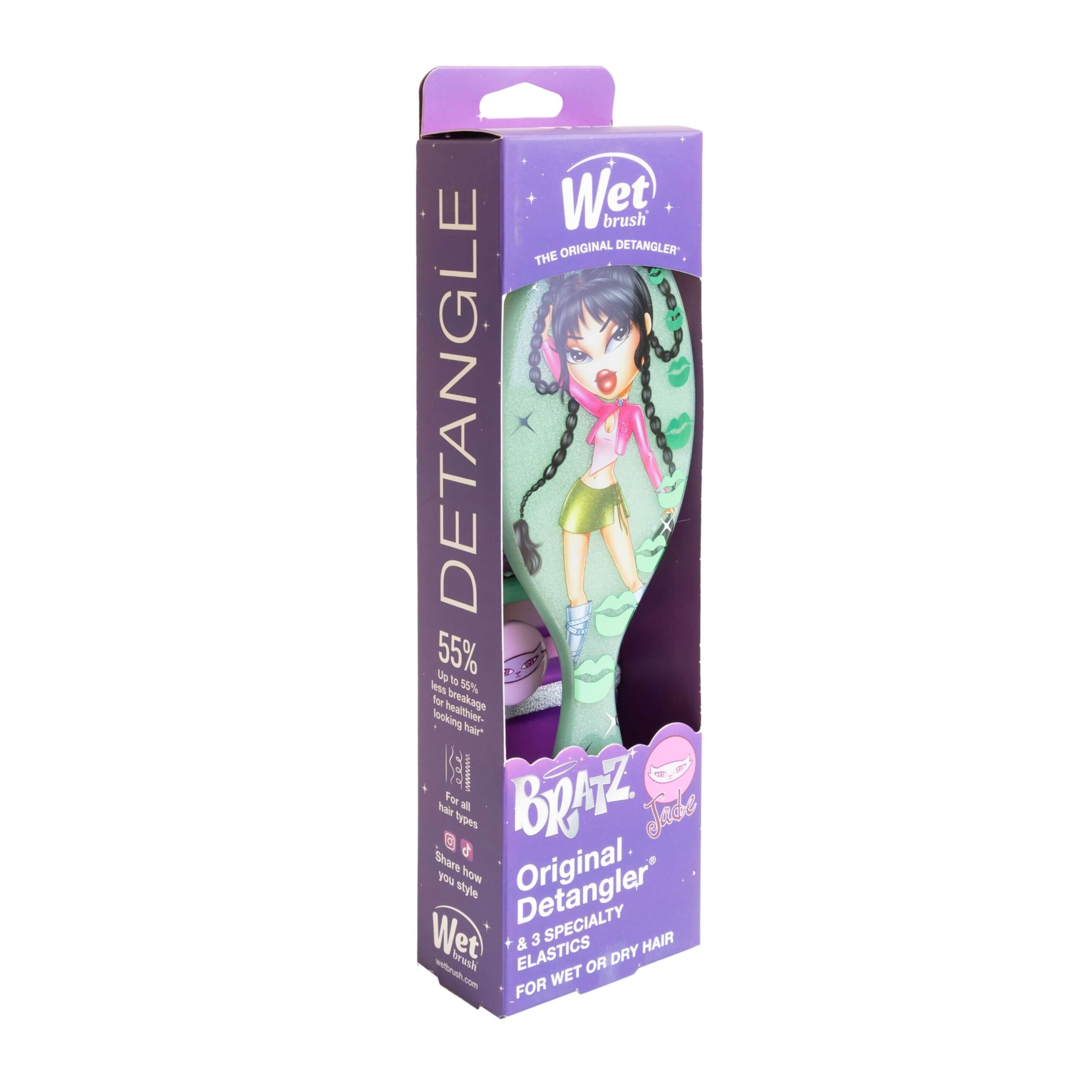 Wet Brush x Bratz Original Detangler & Elastics Kit - Jade - Image 12