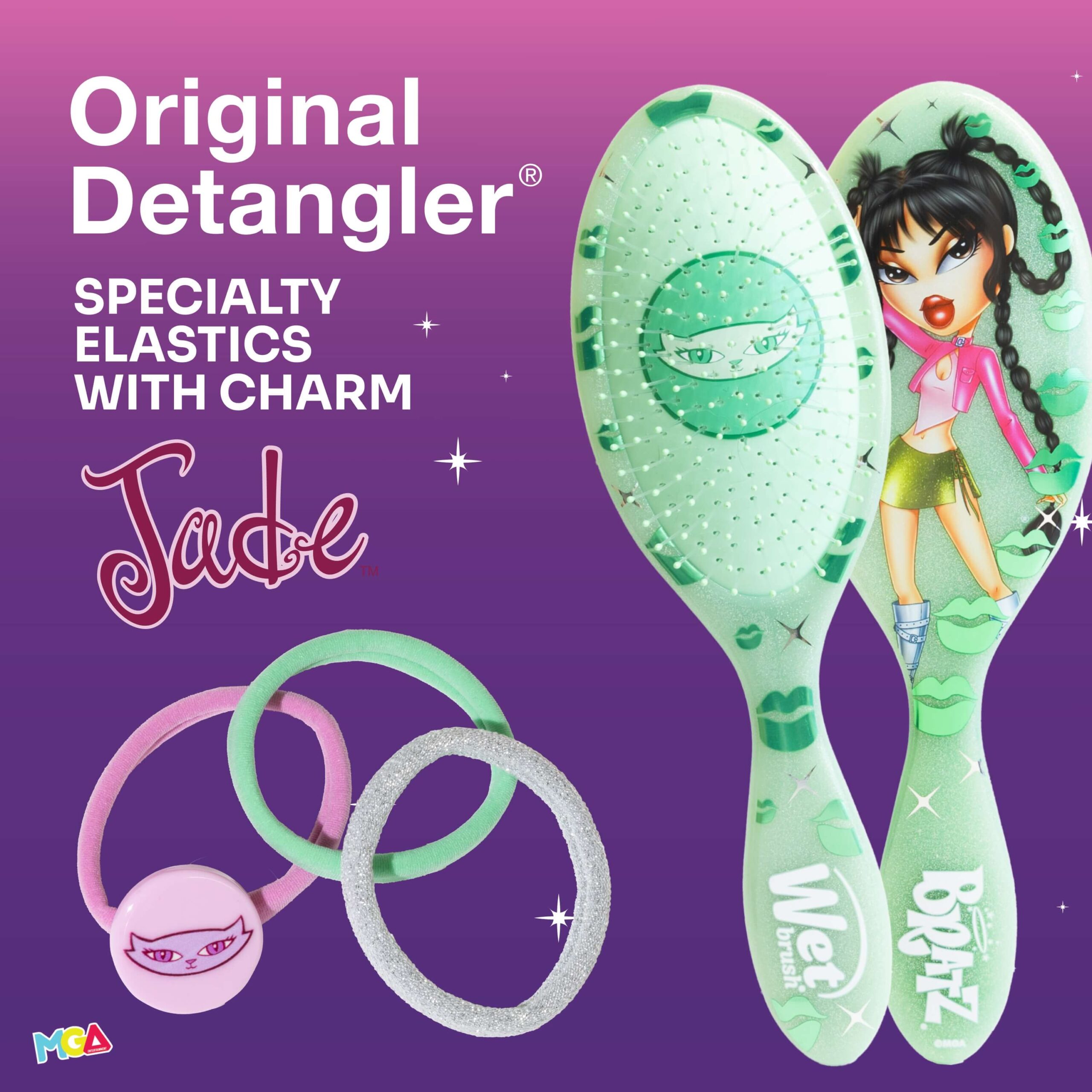 Wet Brush x Bratz Original Detangler & Elastics Kit - Jade - Image 10
