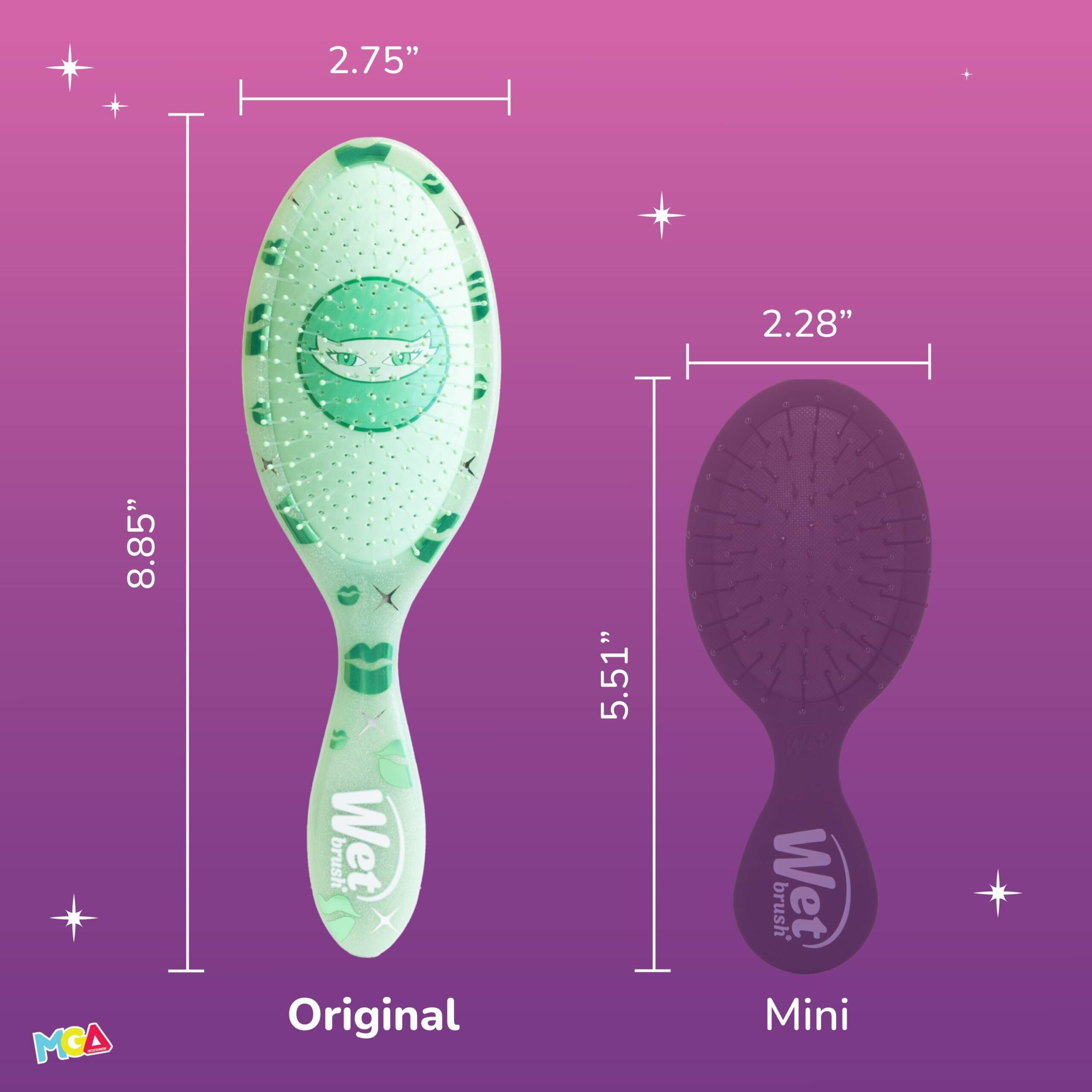 Wet Brush x Bratz Original Detangler & Elastics Kit - Jade - Image 7