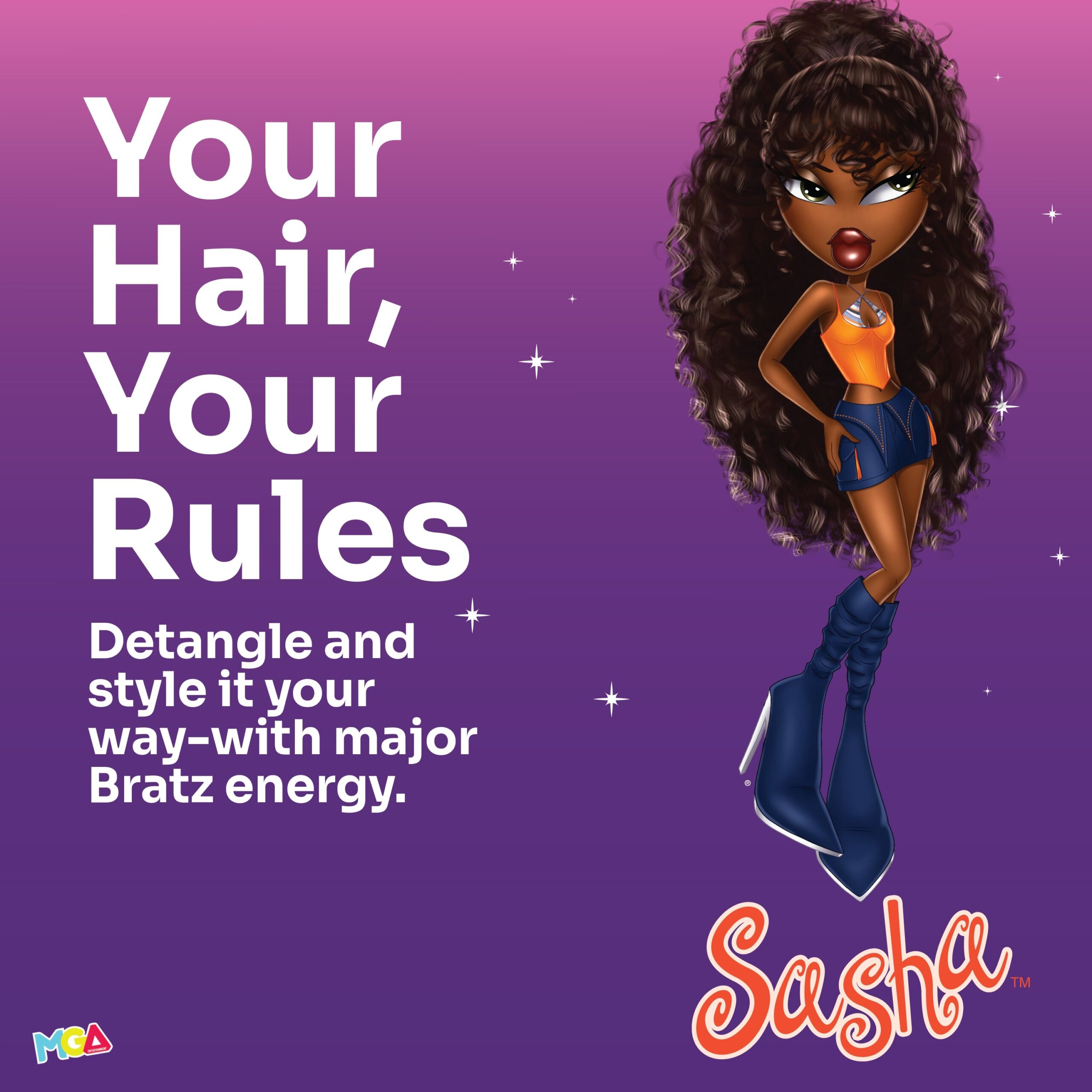 Wet Brush x Bratz Original Detangler & Claw Clips Kit - Sasha - Image 8