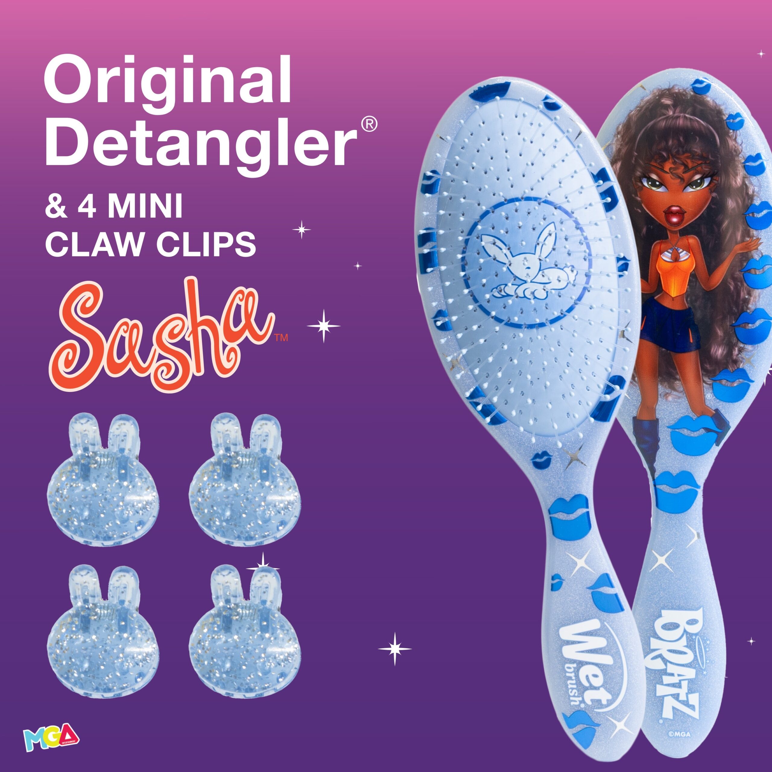 Wet Brush x Bratz Original Detangler & Claw Clips Kit - Sasha - Image 10